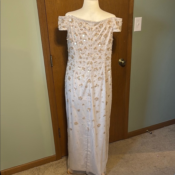 BHLDN Blush Sequin Off-Shoulder Wedding Gown - Picture 3 of 6